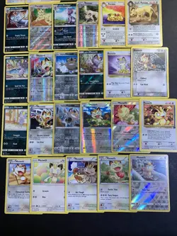 29x Pokemon Card Lot Persian Meowth Cards - Holo Promo Vintage Collection NM/M - Image 4