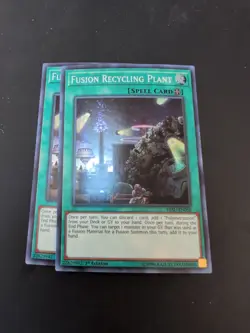 Yu-Gi-Oh Card: 2X Fusion Recycling Plant HISU-EN058 Super Rare 1st Edition! NM - Image 1