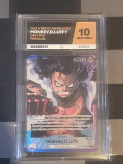 One Piece Card Game OP11 040 Leader Monkey D.Luffy Alt Art English - Image 1