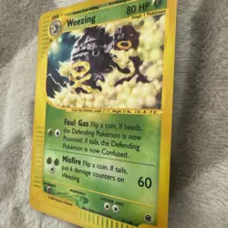 🔥 Weezing 32/165 Holo Rare Expedition Pokemon TCG MP WOTC Vintage Card - Image 2