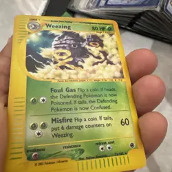 🔥 Weezing 32/165 Holo Rare Expedition Pokemon TCG MP WOTC Vintage Card - Image 4