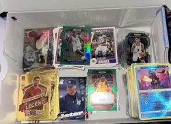 Box of Assorted Sports Cards And Pokemon Bulk - Image 1