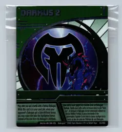 Bakugan Card - Darkus 2 (Hydranoid) - Chrome Ability Card - 2010 Sega - Image 1