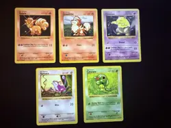 Vintage Pokemon TCG - Base Set Shadowless Card Lot Common/Uncommon (MP/LP) - Image 1