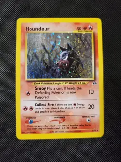 Pokemon TCG Houndour Neo Discovery Holo Rare Card 5/75 - Image 1