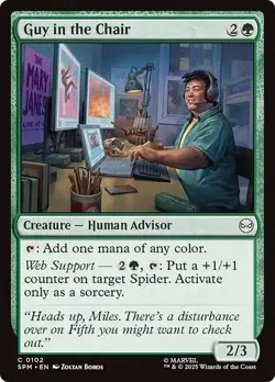GUY IN THE CHAIR x4 mtg NM-M Marvel's Spider-Man 4 Common - Image 1