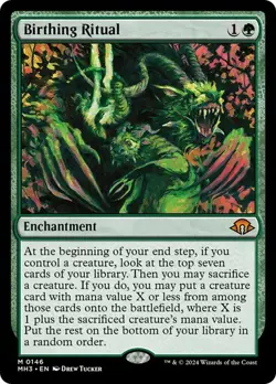 BIRTHING RITUAL Mythic M 0146 MH3 EN MTG Magic - MODERN HORIZONS 3 - 2024 - Image 1
