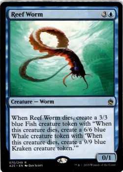 MTG Reef Worm Masters 25 Rare #70 - Image 1