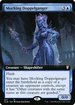 Mocking Doppelganger Extended Art Regular - Commander Legends: Battle For Baldur - Image 1