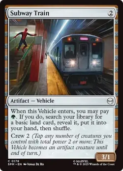SUBWAY TRAIN x4 mtg NM-M Marvel's Spider-Man 4 Common - Image 1