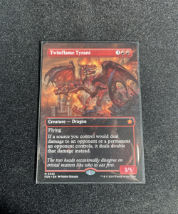MTG - Twinflame Tyrant (Borderless) Foundations (FDN 0333) NM! - Image 1