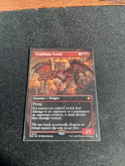 MTG - Twinflame Tyrant (Borderless) Foundations (FDN 0333) NM! - Image 2