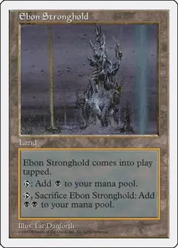Ebon Stronghold 6th Edition Light Play MTG Magic DNA GAMES - Image 1