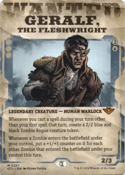MTG Geralf, the Fleshwright (Showcase) Normal NM Outlaws of Thunder Junction Mag - Image 1