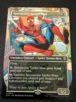 Spectacular Spider-Man (Borderless) MTG Magic the Gathering R Marvel's Spider-Ma - Image 1