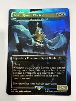 1x Miku, Queen Electric (Brago, King Eternal) Foil, Hatsune Miku Secret Lair, NM - Image 1