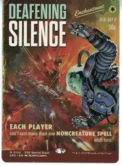 2025 Magic the Gathering Deafening Silence Enchantment Showcase Nr/Mt - Image 1
