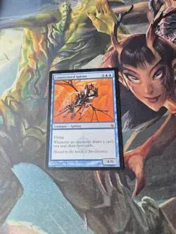 MTG Consecrated Sphinx Mirrodin Besieged 2011 LP Mythic Rare - Image 1