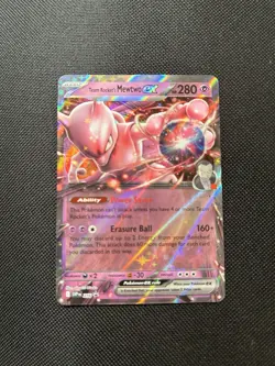 Team Rocket's Mewtwo ex 216 SVP EN Scarlet & Violet Promo Card Rare Mint Pokemon - Image 1