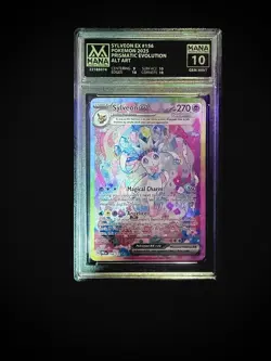 Sylveon ex 156/131 Pokemon Prismatic Evolutions SIR Holo MANA **10**Gem Mint - Image 1
