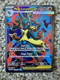 Pokemon TCG Mega Lucario EX 160/132 Ultra Rare Holo NM Mega Evolution Full Art - Image 1