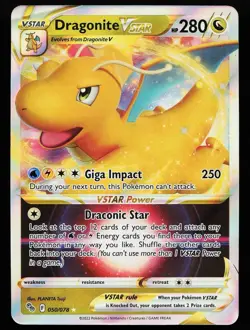Dragonite VSTAR 050/078 Ultra Rare Pokemon GO Pokemon Card - NM - Image 1