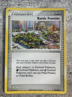 Pokemon Card EX Emerald Stamped Battle Frontier Trainer Reverse Holo 75/106 NM - Image 1