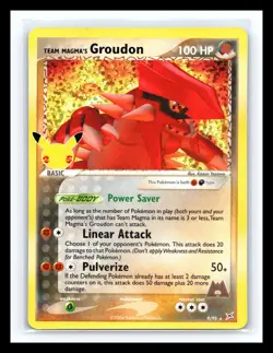 💥 Team Magmas Groudon 2021 Celebrations HOLO 25th Anniversary # 9/95 Pokemon - Image 1