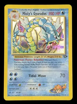 Misty's Gyarados Gym Challenge 13/132 Holo Rare Unlimited Edition Pokemon TCG - Image 1