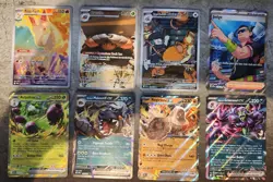 Pokemon Destined Rivals IRs, Full Arts And Ex Lot Of 8 NM - Image 1