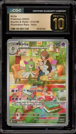 Pokemon Kirlia Scarlet & Violet Illustration Rare #212 CGC 10 Pristine - Image 1