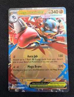 Mega Lucario EX 77/132 - Pokemon Mega Evolution TCG - Near Mint - Image 1