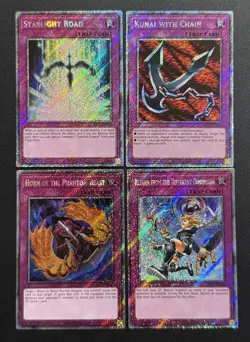 2025 YUGIOH RA04 1ST ED PLATINUM SECRET RARE STARLIGHT ROAD NM BONUS SET - Image 1