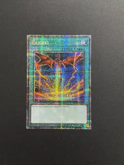 2025 YUGIOH MP25 1ST ED STARLIGHT RARE RAIGEKI ALT ART NM ⚡ - Image 1