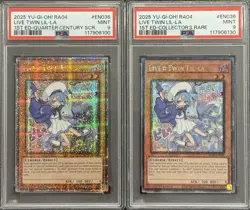 2025 PSA 9 YUGIOH RA04 QCR SECRET & COLLECTORS RARE LIVE TWIN LIL LA SET - Image 1