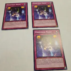 Yugioh - 3X Ghostrick Night - Common - Unlimited - PRIO-EN074 - - Image 1