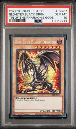 2022 Yu-Gi-Oh! Red-Eyes Black Dragon MP22-EN267 Secret Rare PSA 10 GEM MINT - Image 1