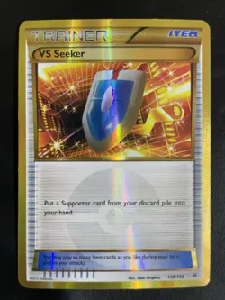 Pokemon TCG VS Seeker Roaring Skies Holo Card 110/108 - Touch of Gold - Image 1