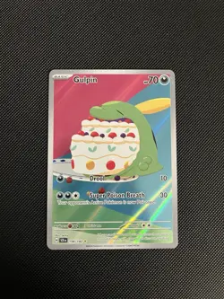 Pokemon Gulpin TCG 154/142 Sv07 Stellar Crown Illustration Rare Holo Card - Image 1