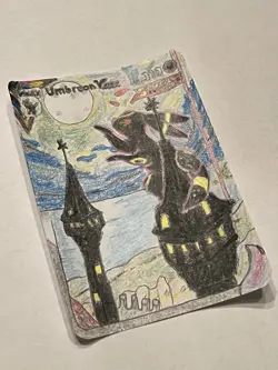 Umbreon Vmax Alt Art 215/203 Evolving Skies Pokemon Art Card Hand Drawn 1/1 - Image 2