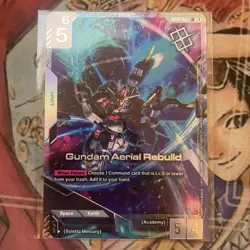 Gundum TCG Winner Card Gen Con 2025 GUNDAM AERIAL REBUILD Sealed - Image 1