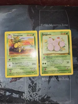 Exeggutor & Exeggcute Jungle Pokemon 2 Card Lot - Image 1