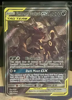 Pokemon TCG Umbreon & Darkrai GX SM241 Holo Card NM Condition - Image 1
