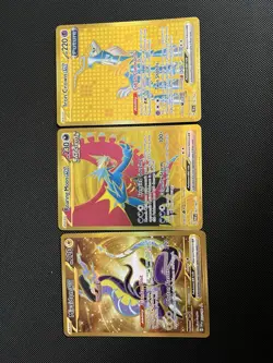 Pokemon TCG Miraidon EX Roaring Moon EX Iron Crown EX - 3 Card Lot - Hyper Rare - Image 1