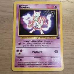 Mewtwo # 3 LP/ MP Promo Kids WB Presents The First Movie Card Pokemon TCG - Image 1
