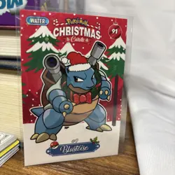 Pokemon 2024 Peru Christmas Set #91 Blastoise Holo US Seller, Rare Card Pikachu - Image 1