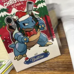 Pokemon 2024 Peru Christmas Set #91 Blastoise Holo US Seller, Rare Card Pikachu - Image 4