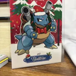 Pokemon 2024 Peru Christmas Set #91 Blastoise Holo US Seller, Rare Card Pikachu - Image 5