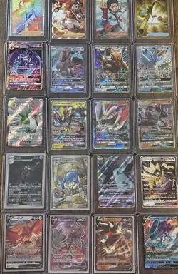 Random Lot Pokemon Card TGC - 5 FULL ART CARDS (1 TRAINER + 4 GX/EX/V OR REG) - Image 1