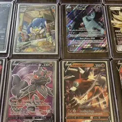 Random Lot Pokemon Card TGC - 5 FULL ART CARDS (1 TRAINER + 4 GX/EX/V OR REG) - Image 2